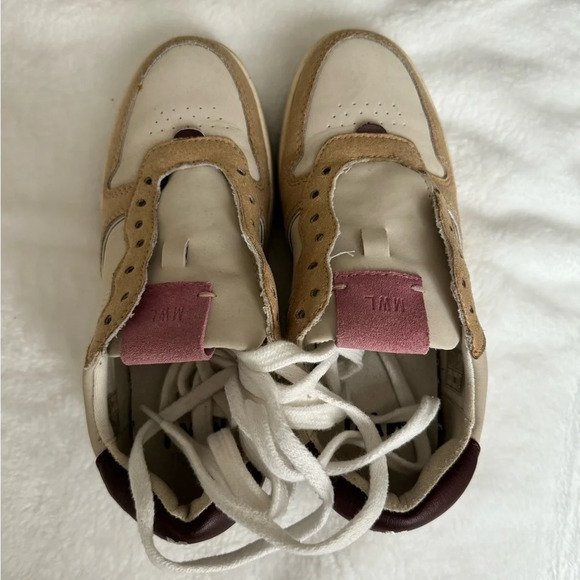 NEW Madewell sneakers Court Low-Top in Washed Nubuck and Suede - Picture 8 of 9